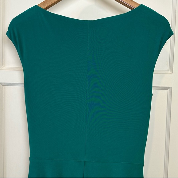 Lauren Ralph Lauren Sleeveless Front Twist Midi Dress - Kelly Green - Size 10 - Picture 5 of 9